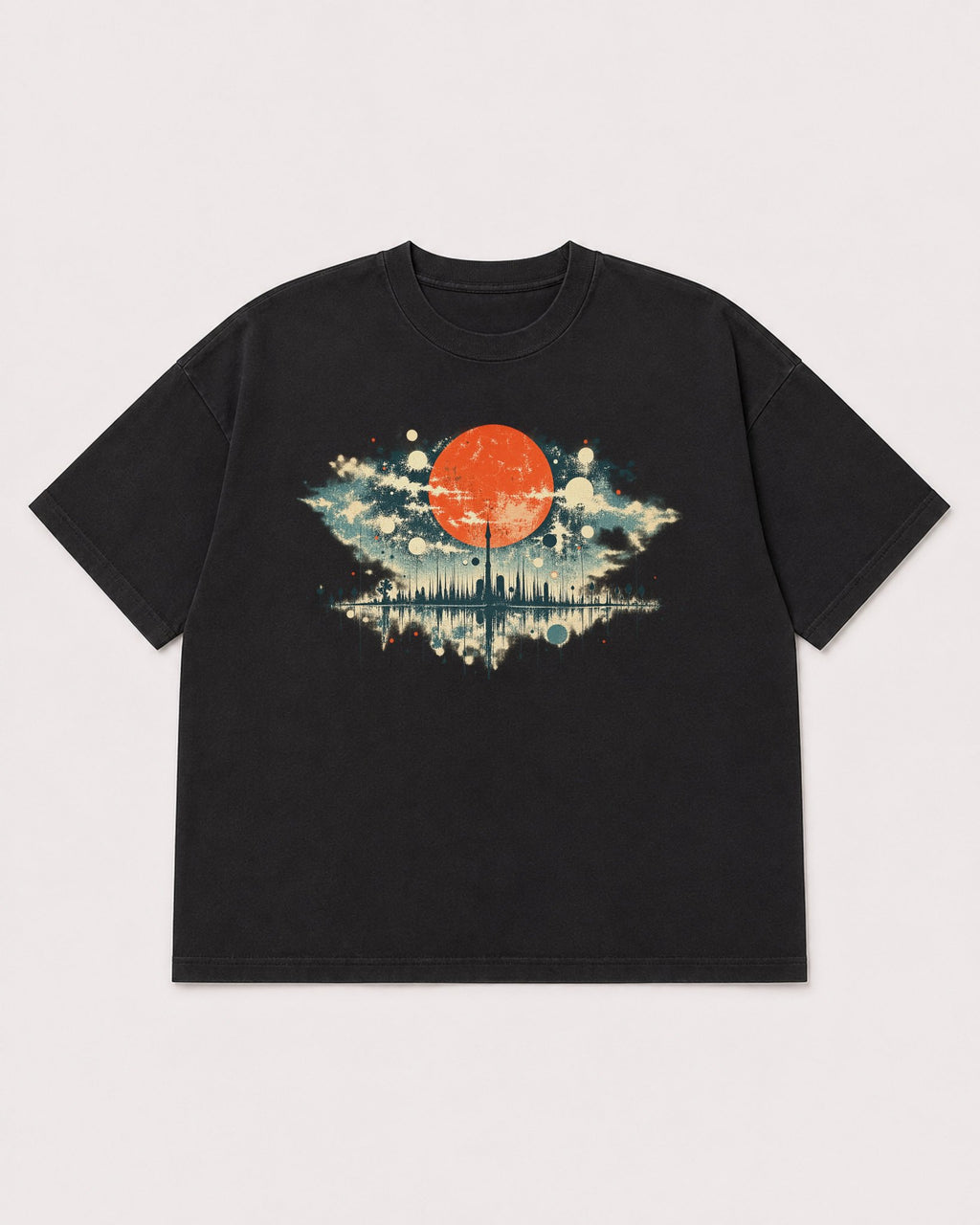 Mockup Boxy Heavyweight Tee Black product