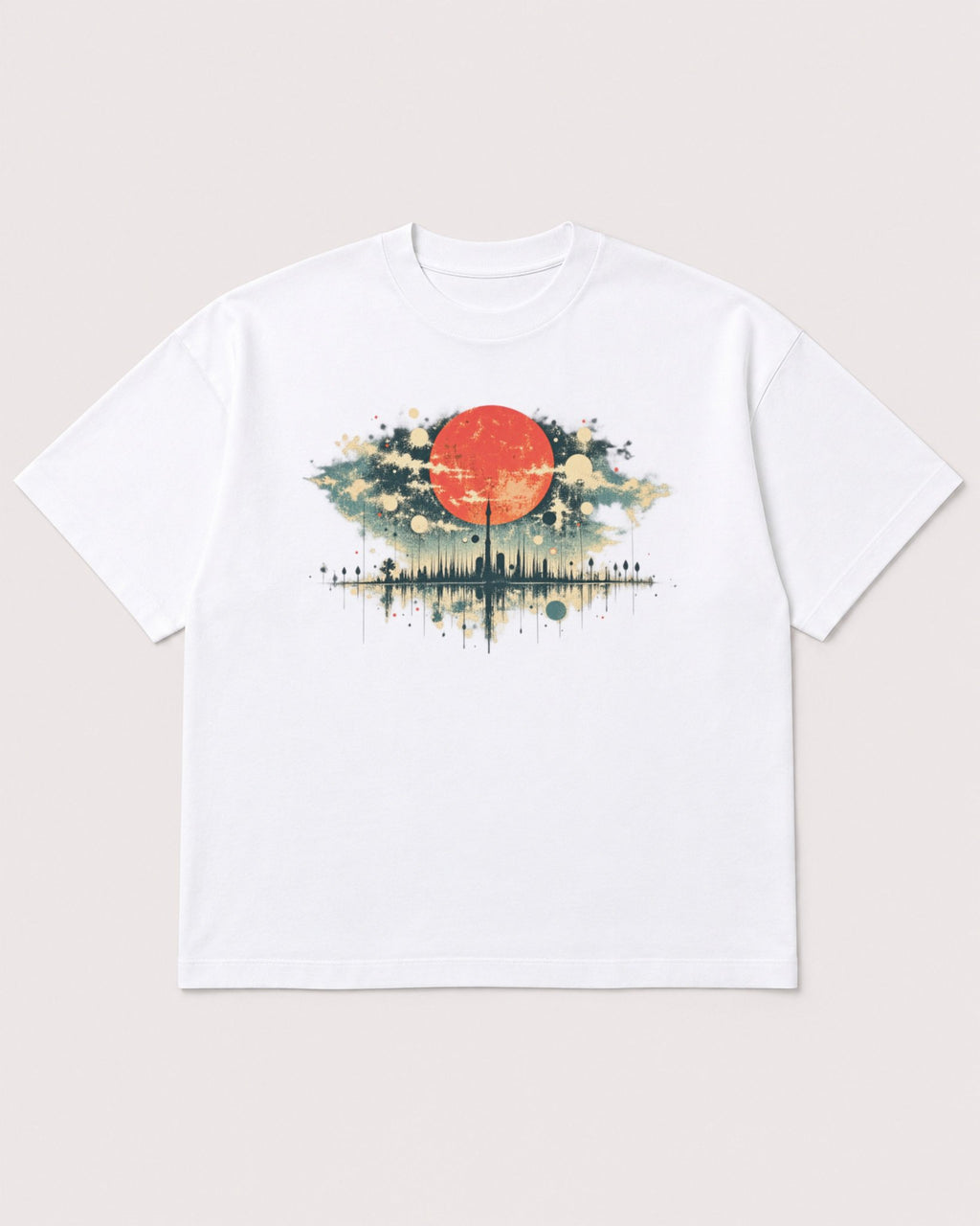 Mockup Boxy Heavyweight Tee White product