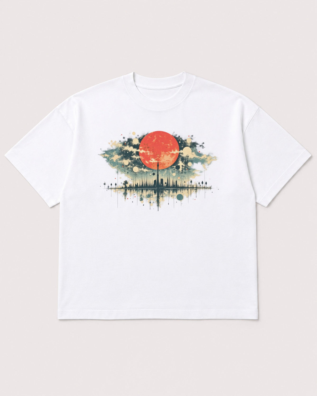 Mockup Boxy Heavyweight Tee White product