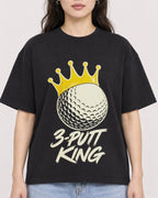 Mockup Boxy Heavyweight Tee Black female close-up 03