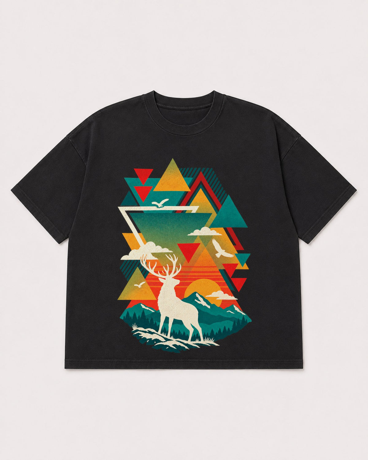 Mockup Boxy Heavyweight Tee Black product