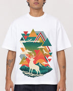 Mockup Boxy Heavyweight Tee White male close-up 06