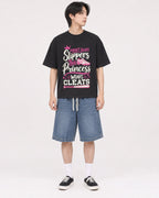 Mockup Boxy Heavyweight Tee Black male full-body 11