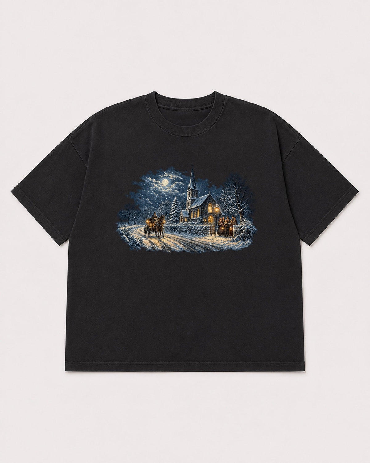 Mockup Boxy Heavyweight Tee Black product