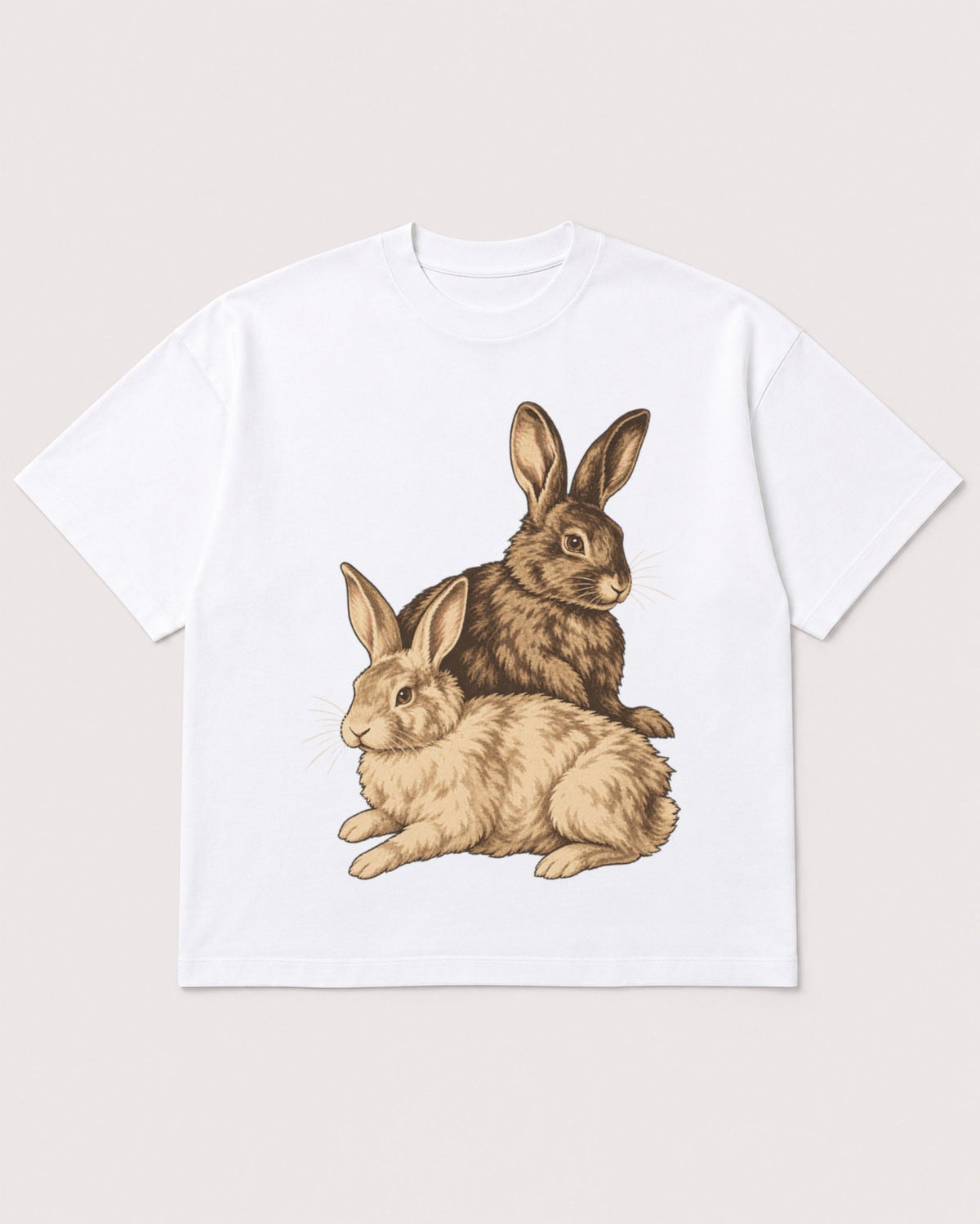 Mockup Boxy Heavyweight Tee White product