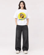 Mockup Boxy Heavyweight Tee White female full-body 03