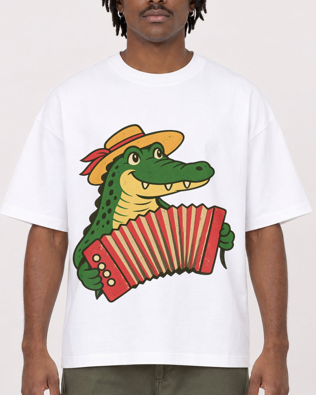 Mockup Boxy Heavyweight Tee White male close-up 04