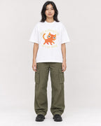 Mockup Boxy Heavyweight Tee White female full-body 22