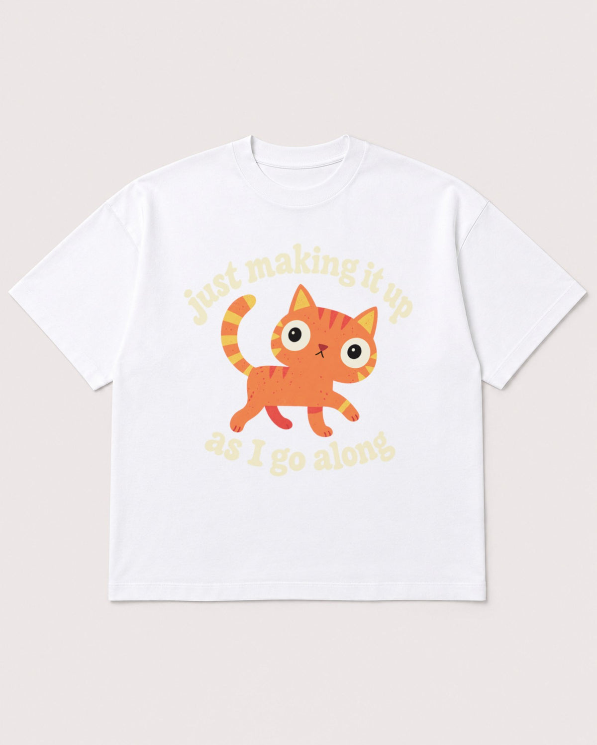Mockup Boxy Heavyweight Tee White product