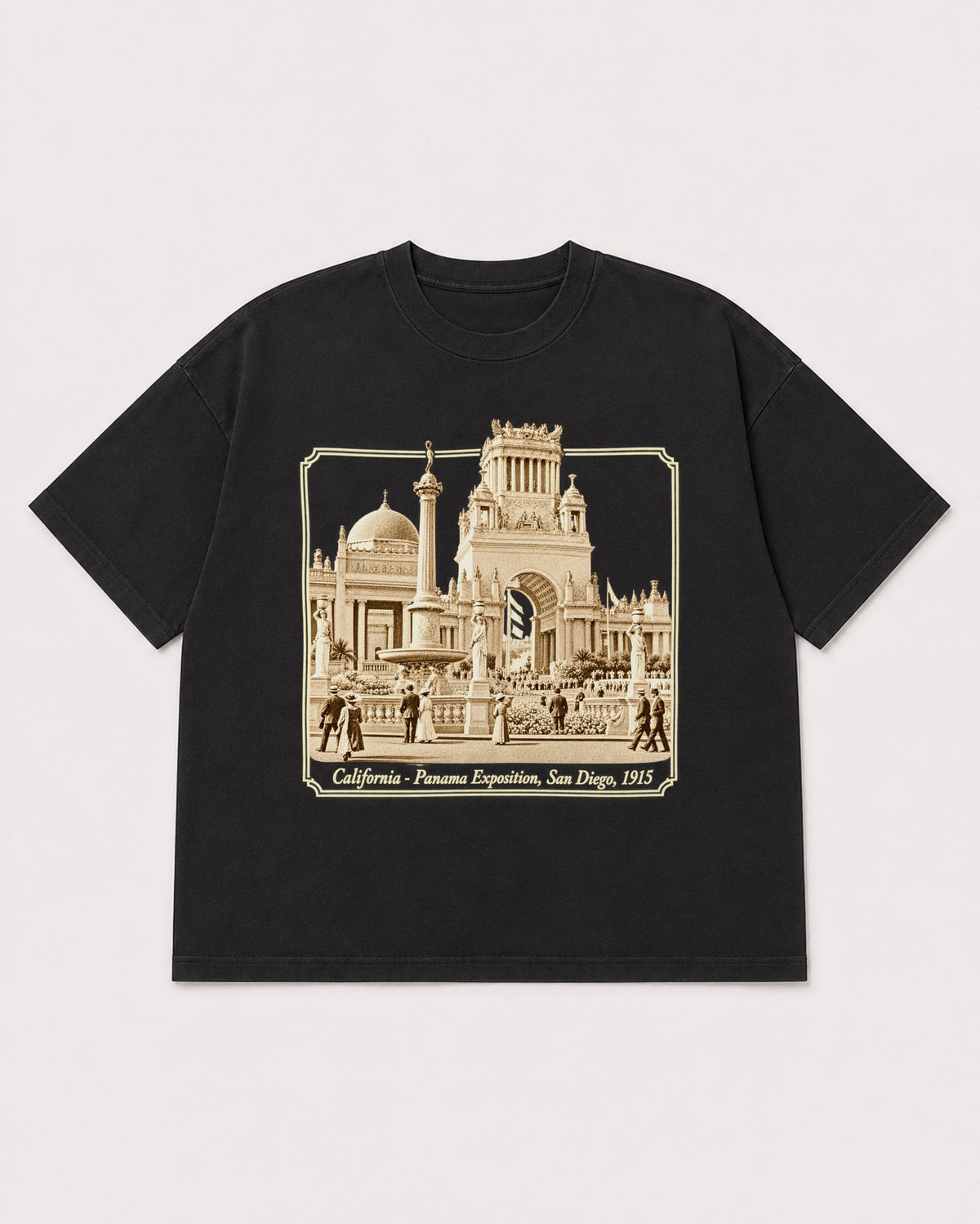 Mockup Boxy Heavyweight Tee Black product