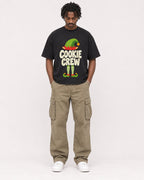 Mockup Boxy Heavyweight Tee Black male full-body 04