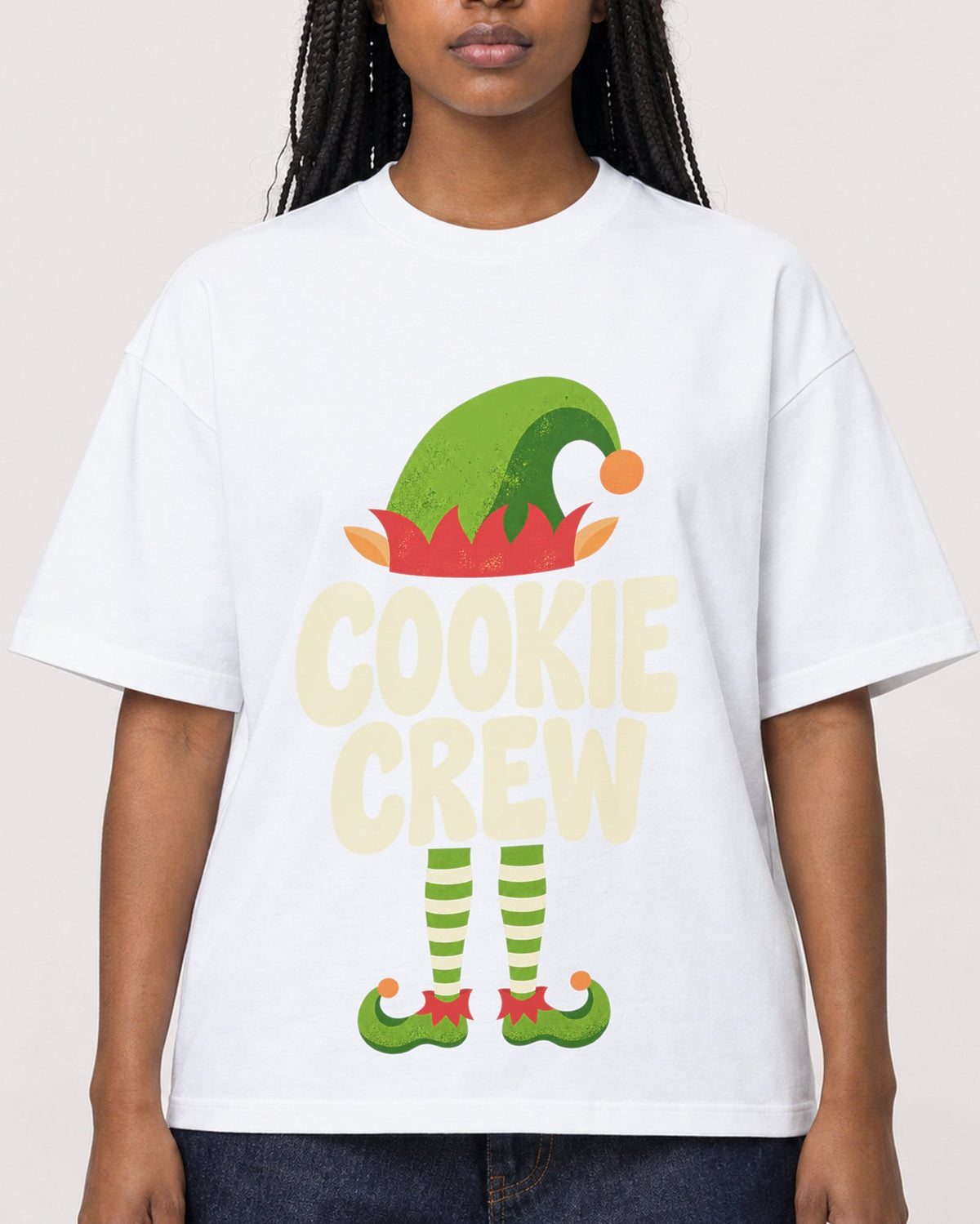 Mockup Boxy Heavyweight Tee White female close-up 04