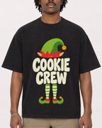 Mockup Boxy Heavyweight Tee Black male close-up 04