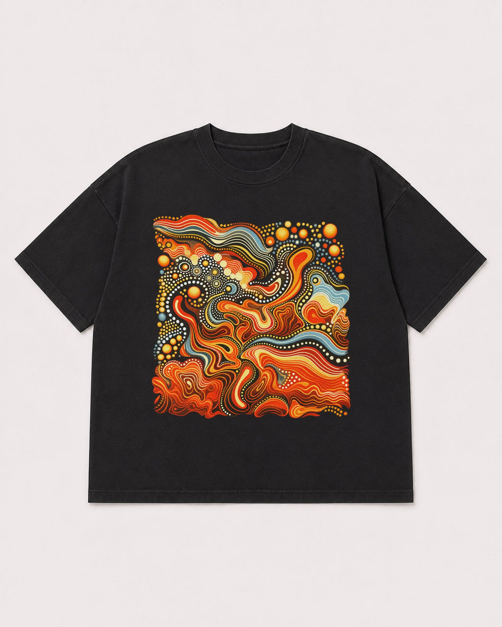 Mockup Boxy Heavyweight Tee Black product