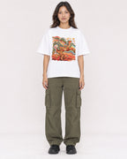Mockup Boxy Heavyweight Tee White female full-body 02