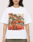 Mockup Boxy Heavyweight Tee White female close-up 02