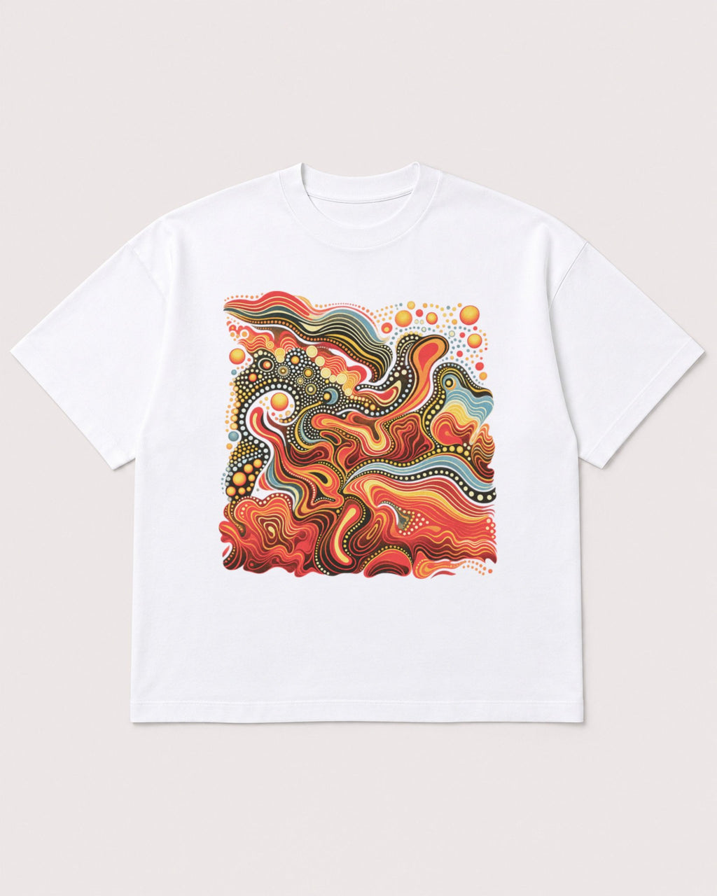 Mockup Boxy Heavyweight Tee White product