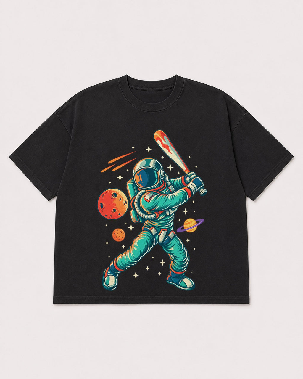 Mockup Boxy Heavyweight Tee Black product