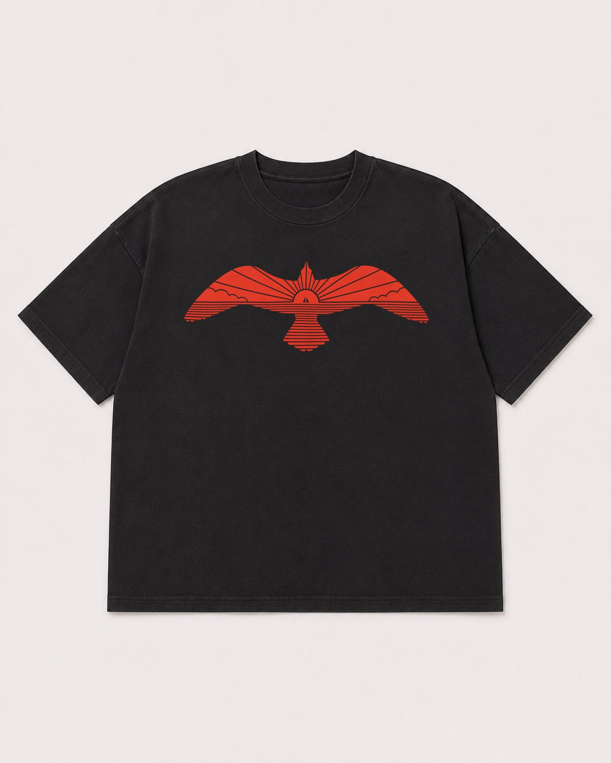 Mockup Boxy Heavyweight Tee Black product