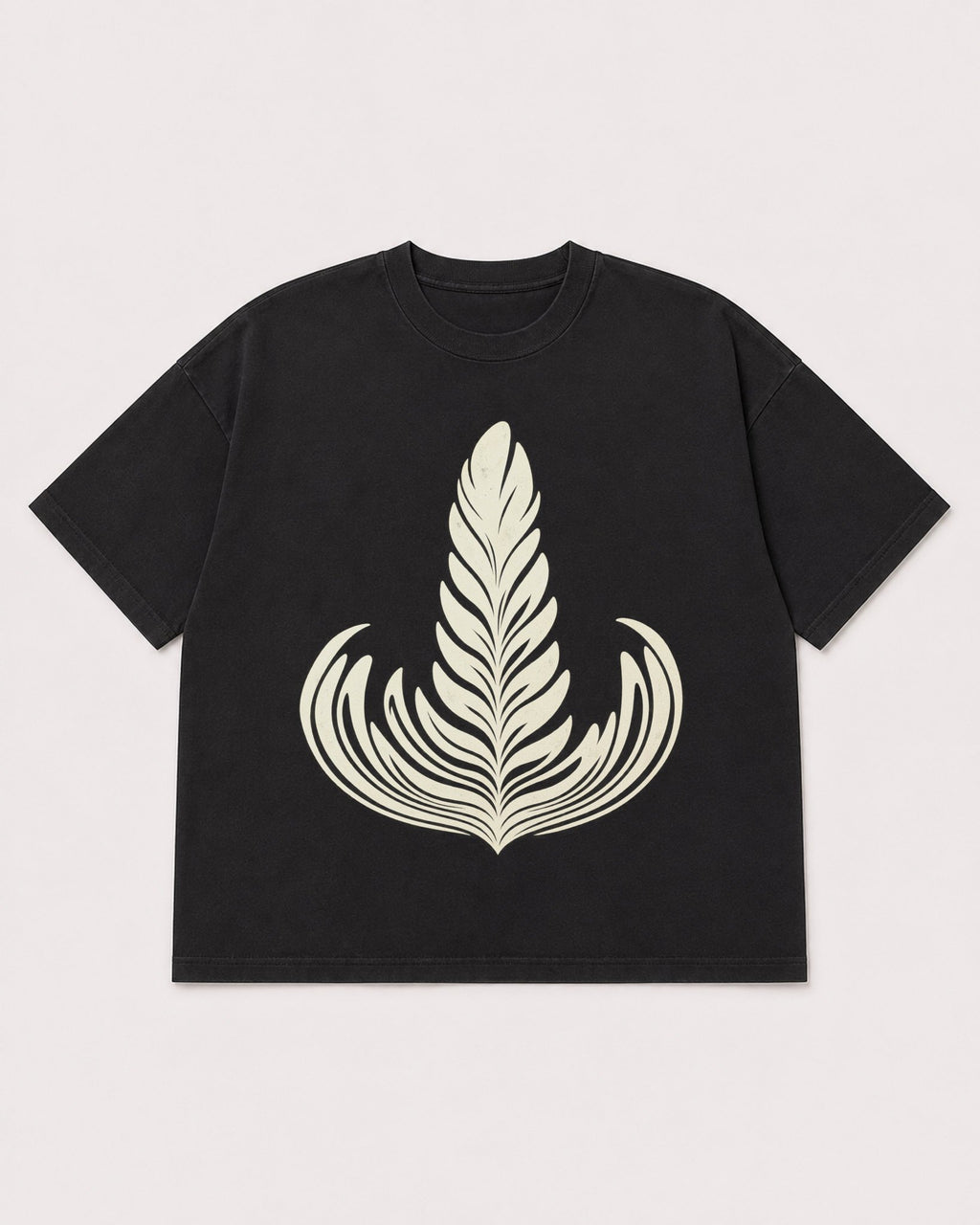 Mockup Boxy Heavyweight Tee Black product