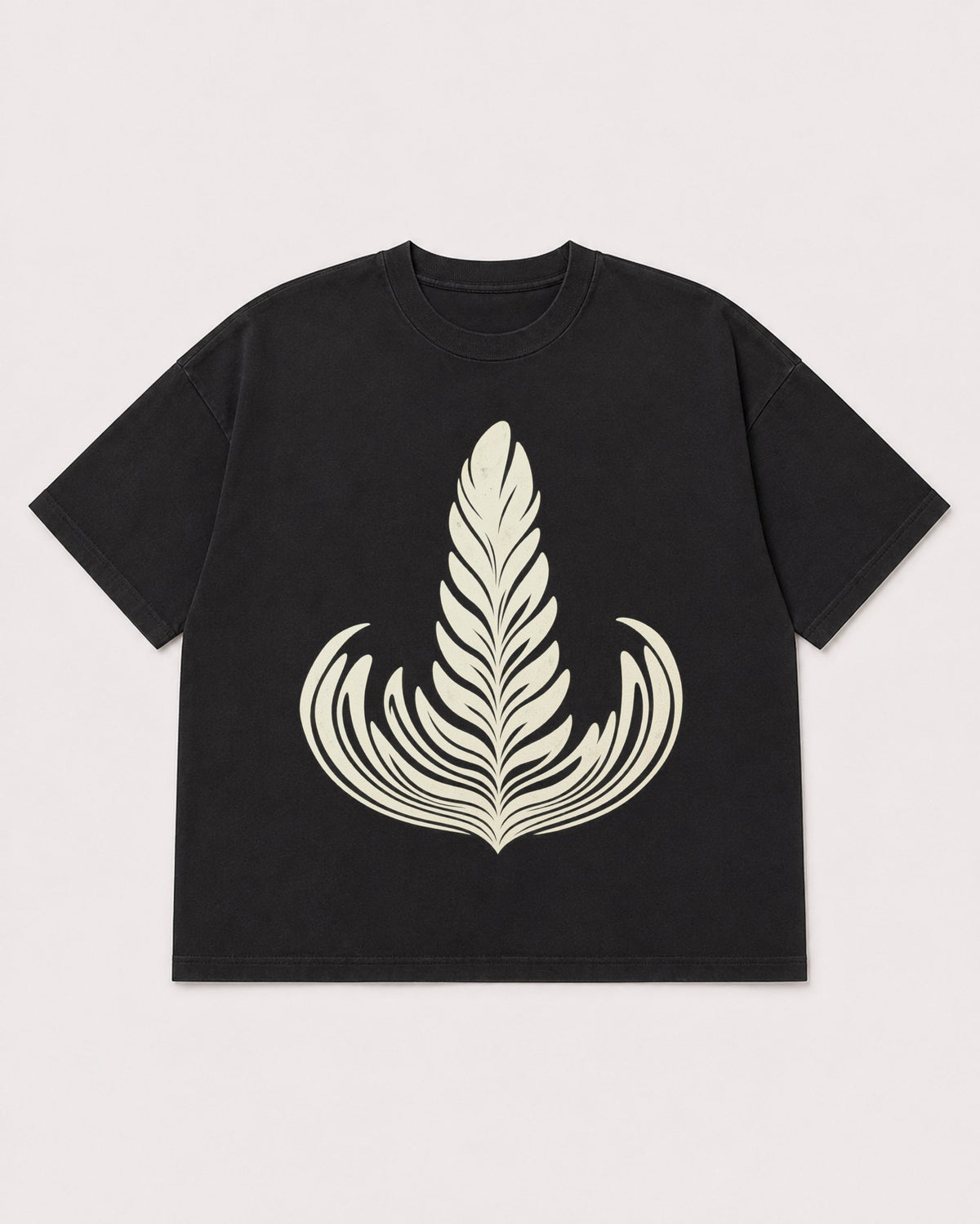 Mockup Boxy Heavyweight Tee Black product