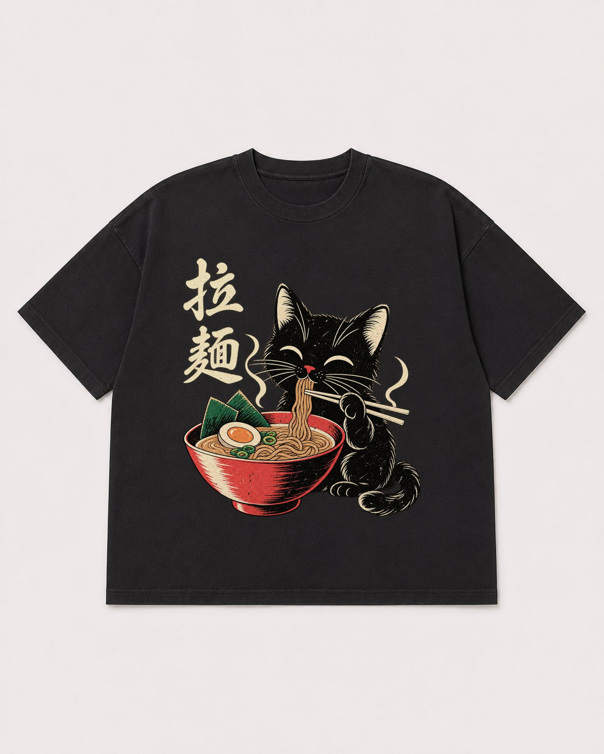 Mockup Boxy Heavyweight Tee Black product