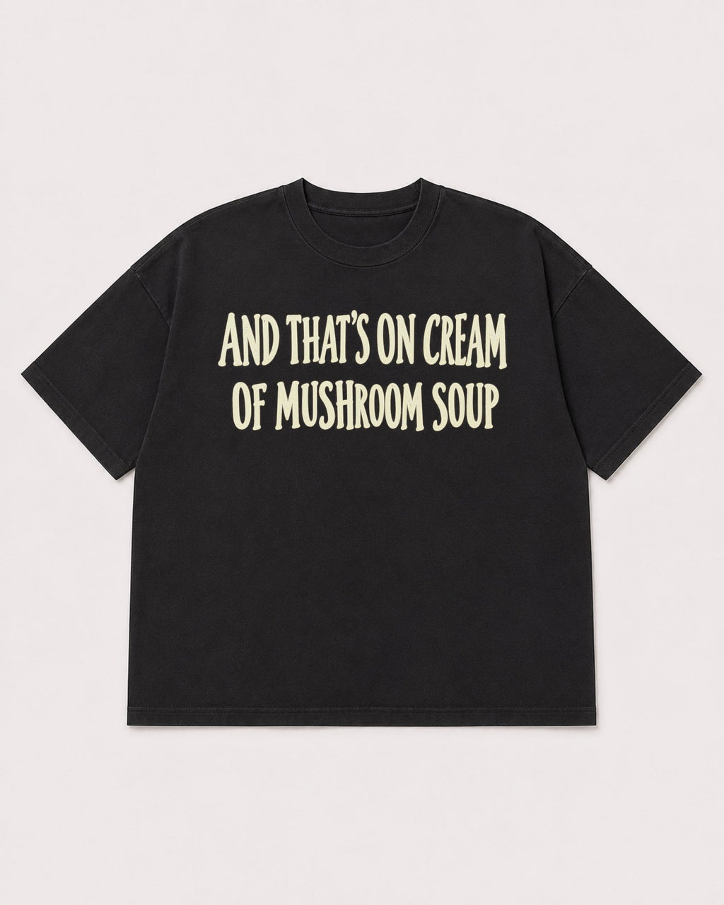 Mockup Boxy Heavyweight Tee Black product