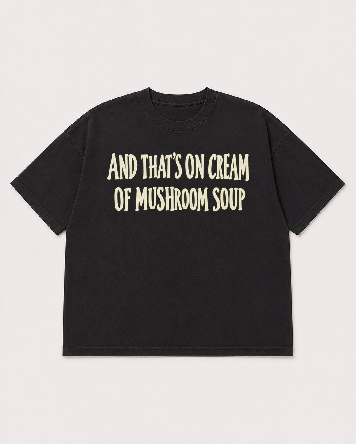 Mockup Boxy Heavyweight Tee Black product