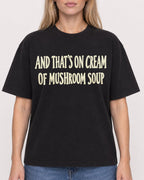 Mockup Boxy Heavyweight Tee Black female close-up 08