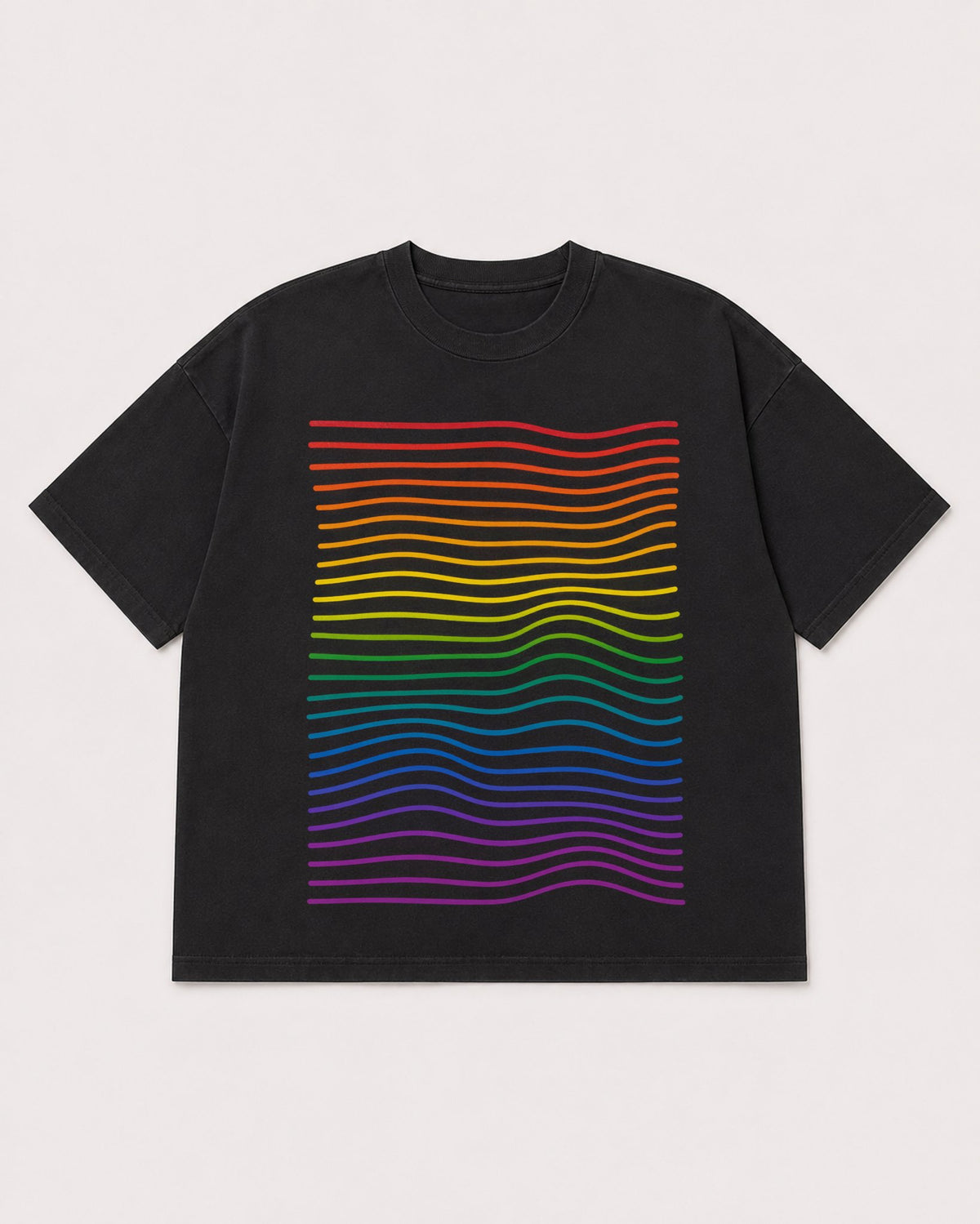 Mockup Boxy Heavyweight Tee Black product