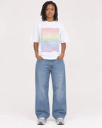 Mockup Boxy Heavyweight Tee White female full-body 15