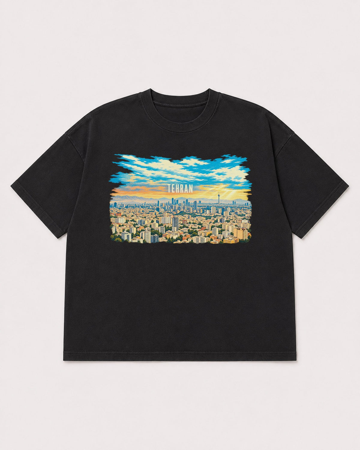 Mockup Boxy Heavyweight Tee Black product