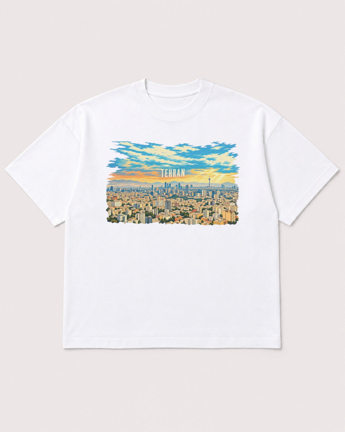 Mockup Boxy Heavyweight Tee White product
