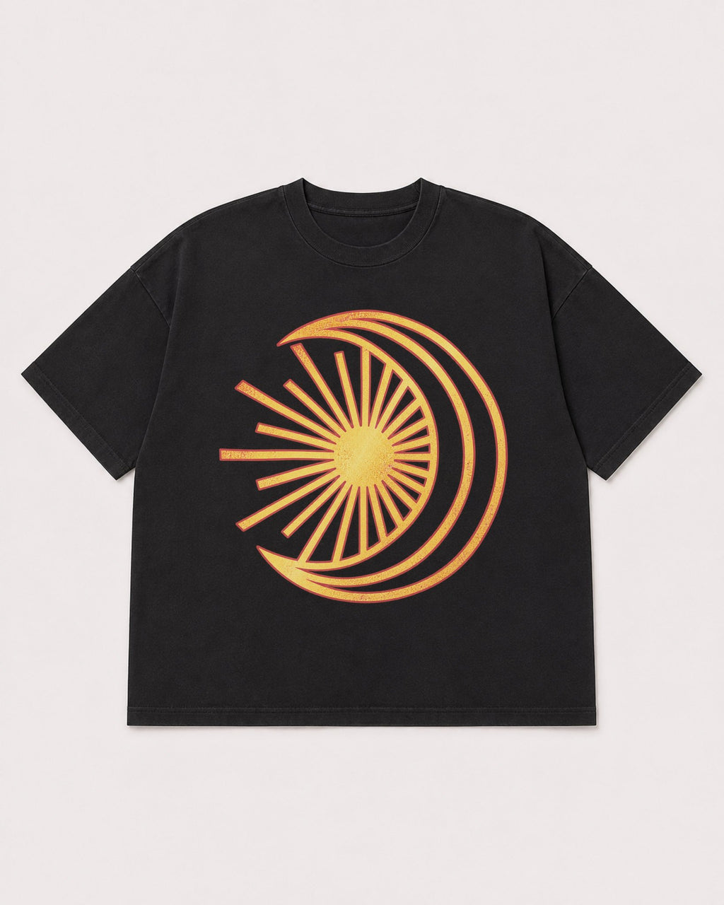 Mockup Boxy Heavyweight Tee Black product