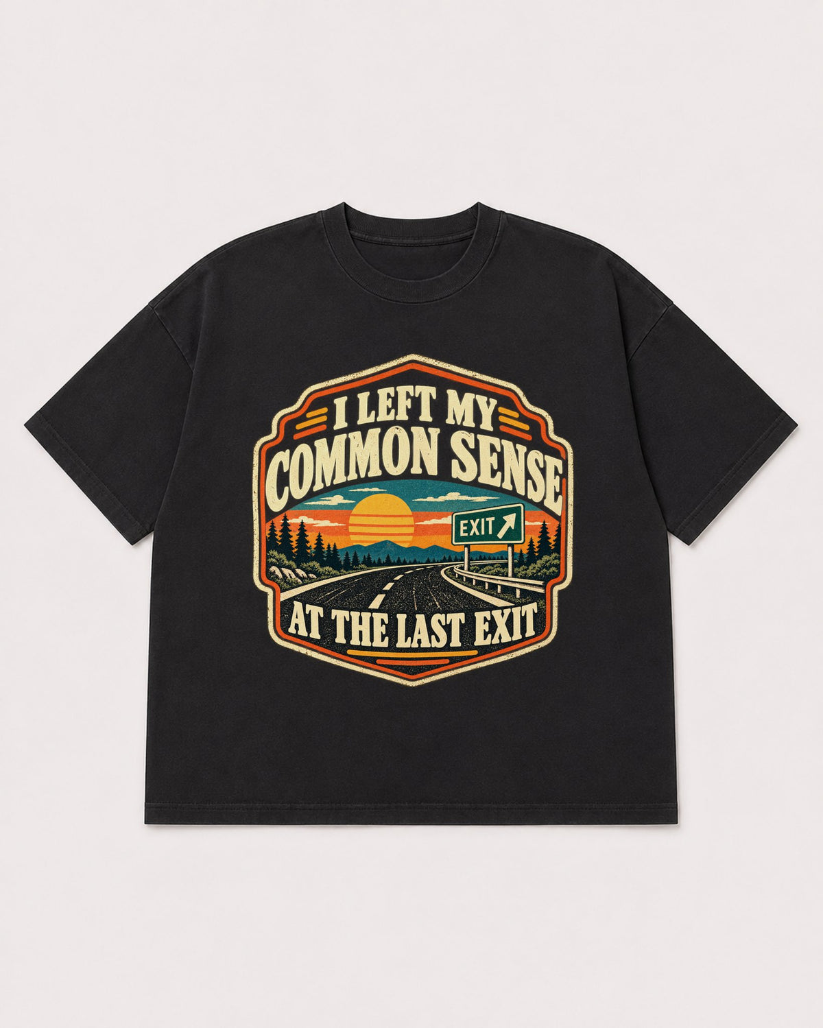 Mockup Boxy Heavyweight Tee Black product
