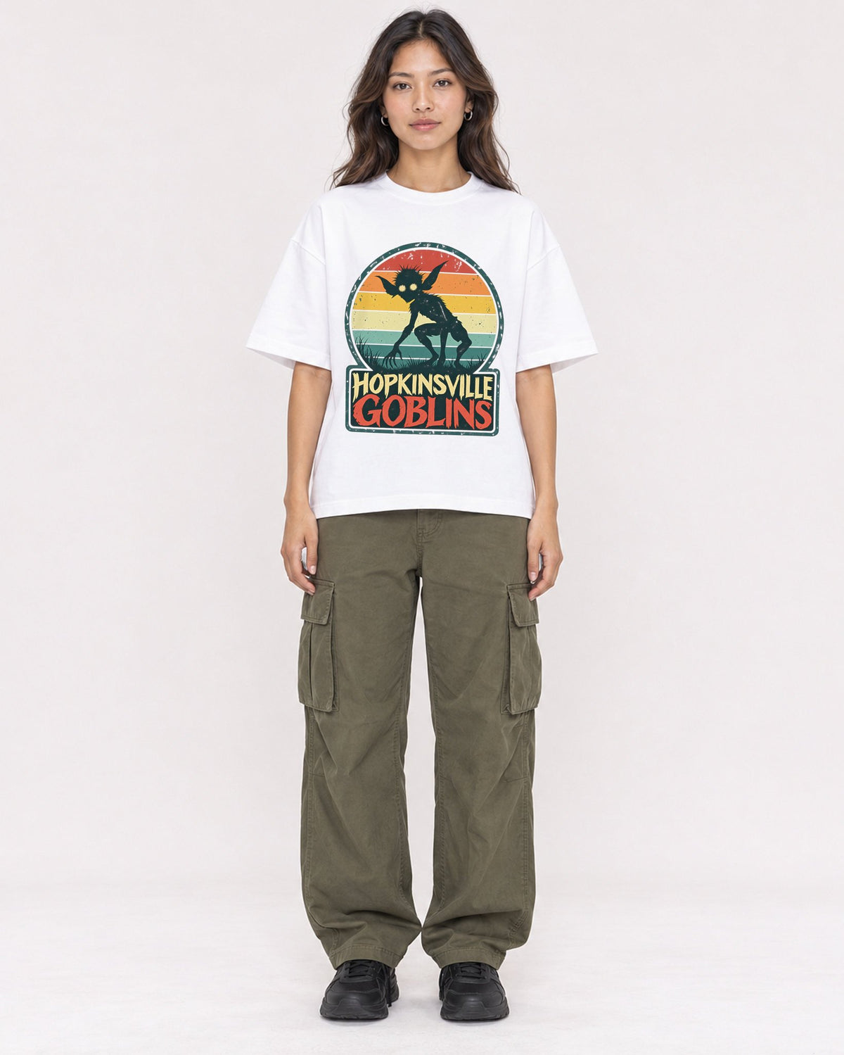 Mockup Boxy Heavyweight Tee White female full-body 02