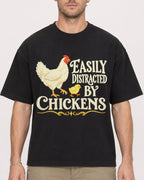 Mockup Boxy Heavyweight Tee Black male close-up 08