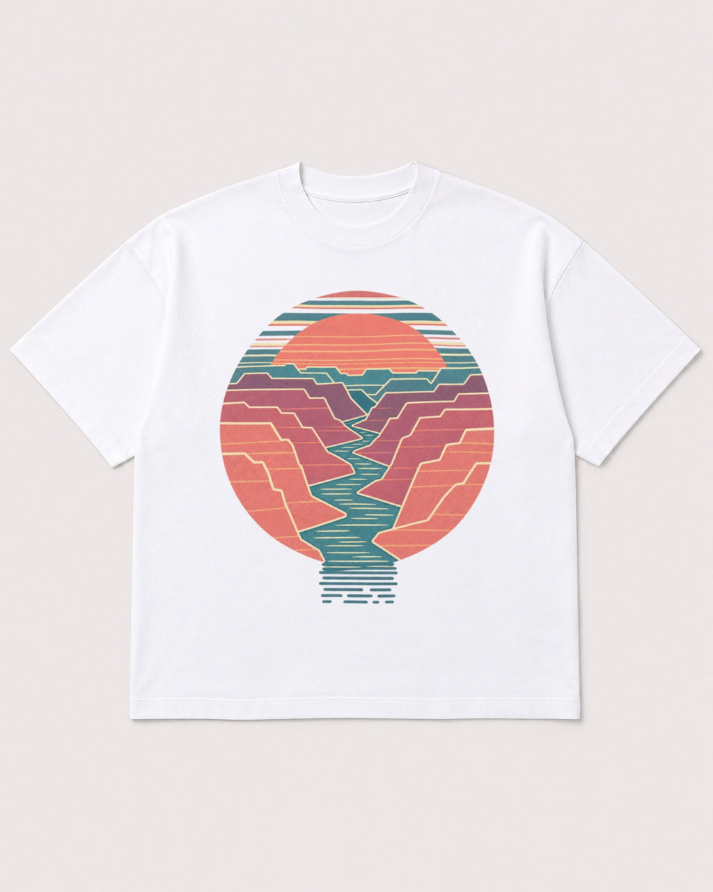 Mockup Boxy Heavyweight Tee White product