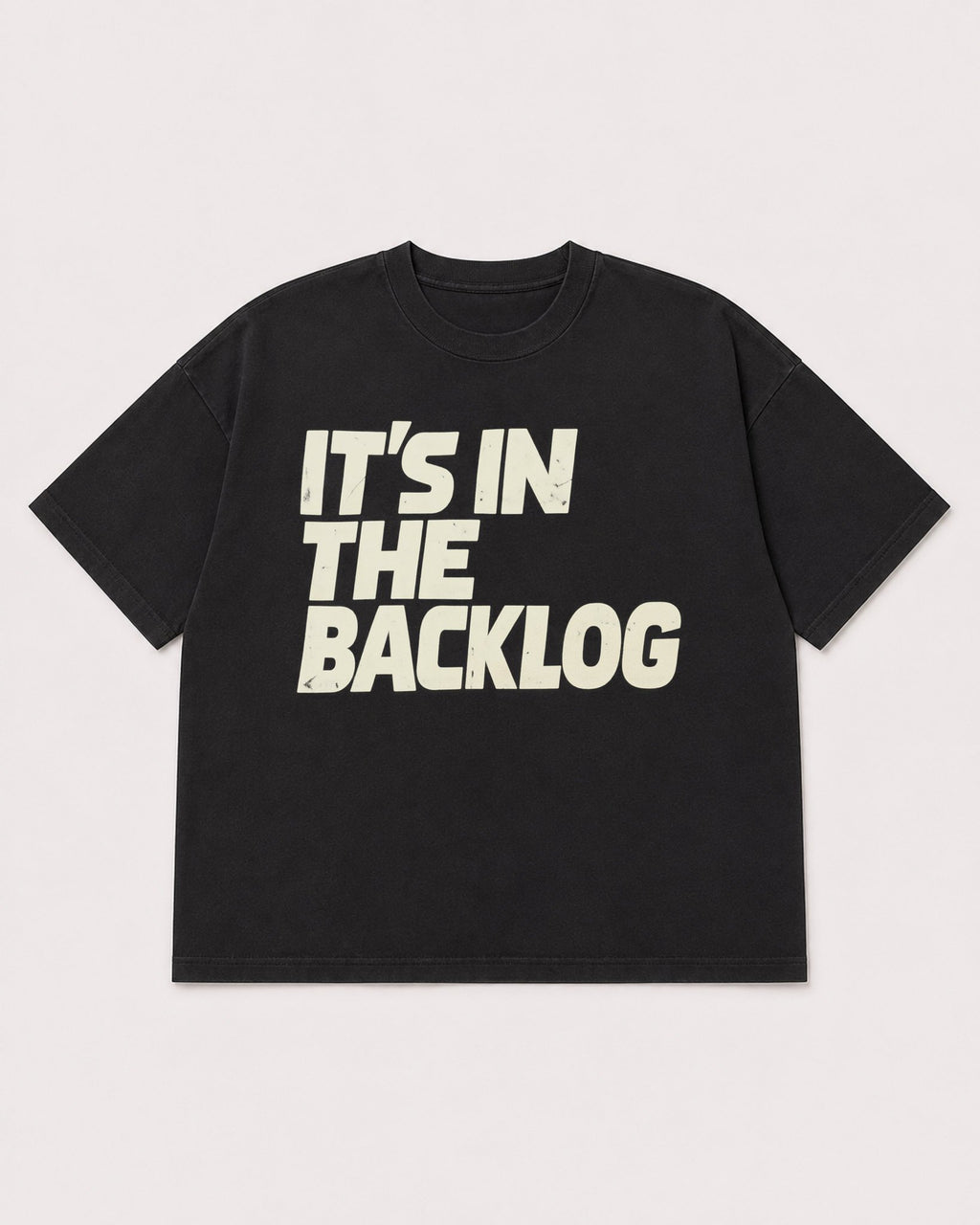 Mockup Boxy Heavyweight Tee Black product