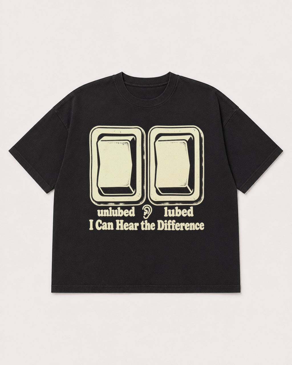 Mockup Boxy Heavyweight Tee Black product