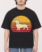 Mockup Boxy Heavyweight Tee Black male close-up 03
