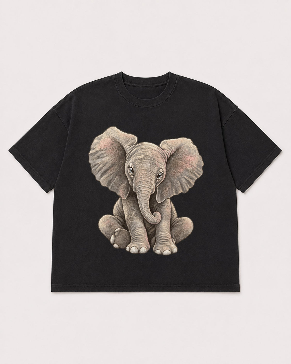Mockup Boxy Heavyweight Tee Black product