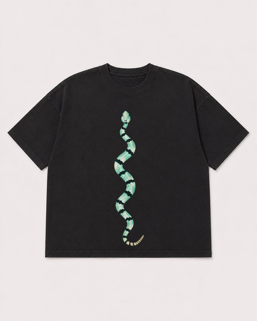 Mockup Boxy Heavyweight Tee Black product