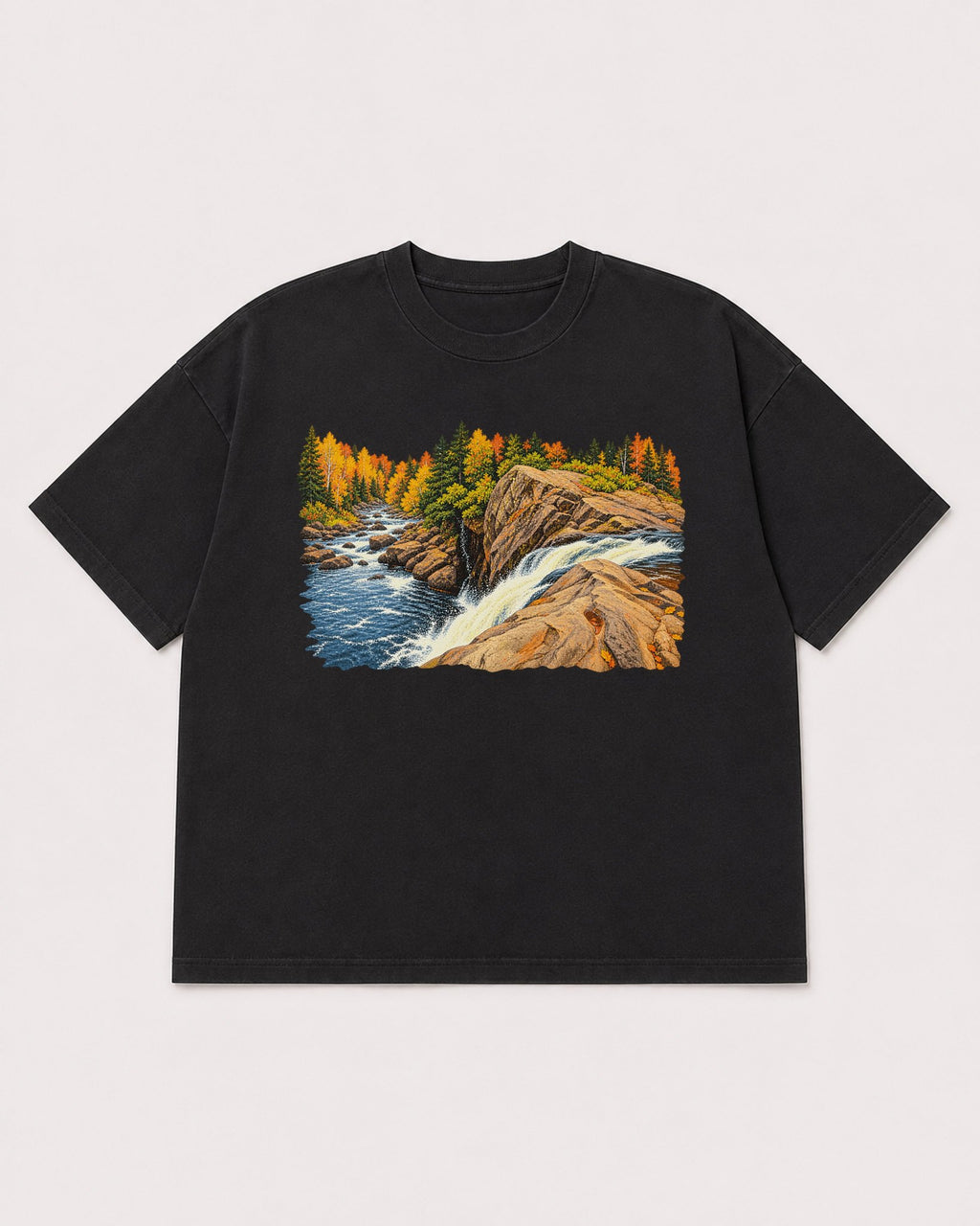 Mockup Boxy Heavyweight Tee Black product