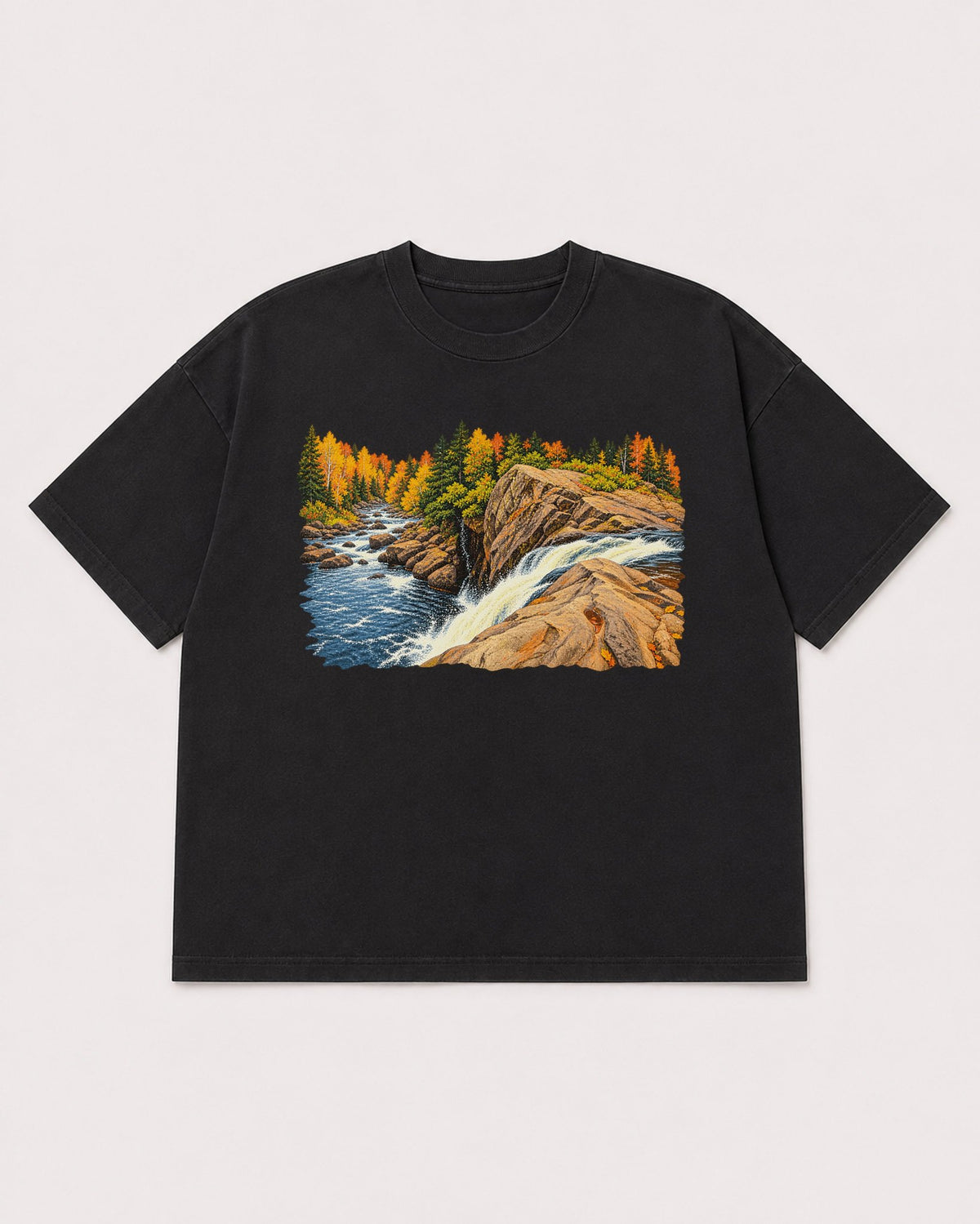Mockup Boxy Heavyweight Tee Black product