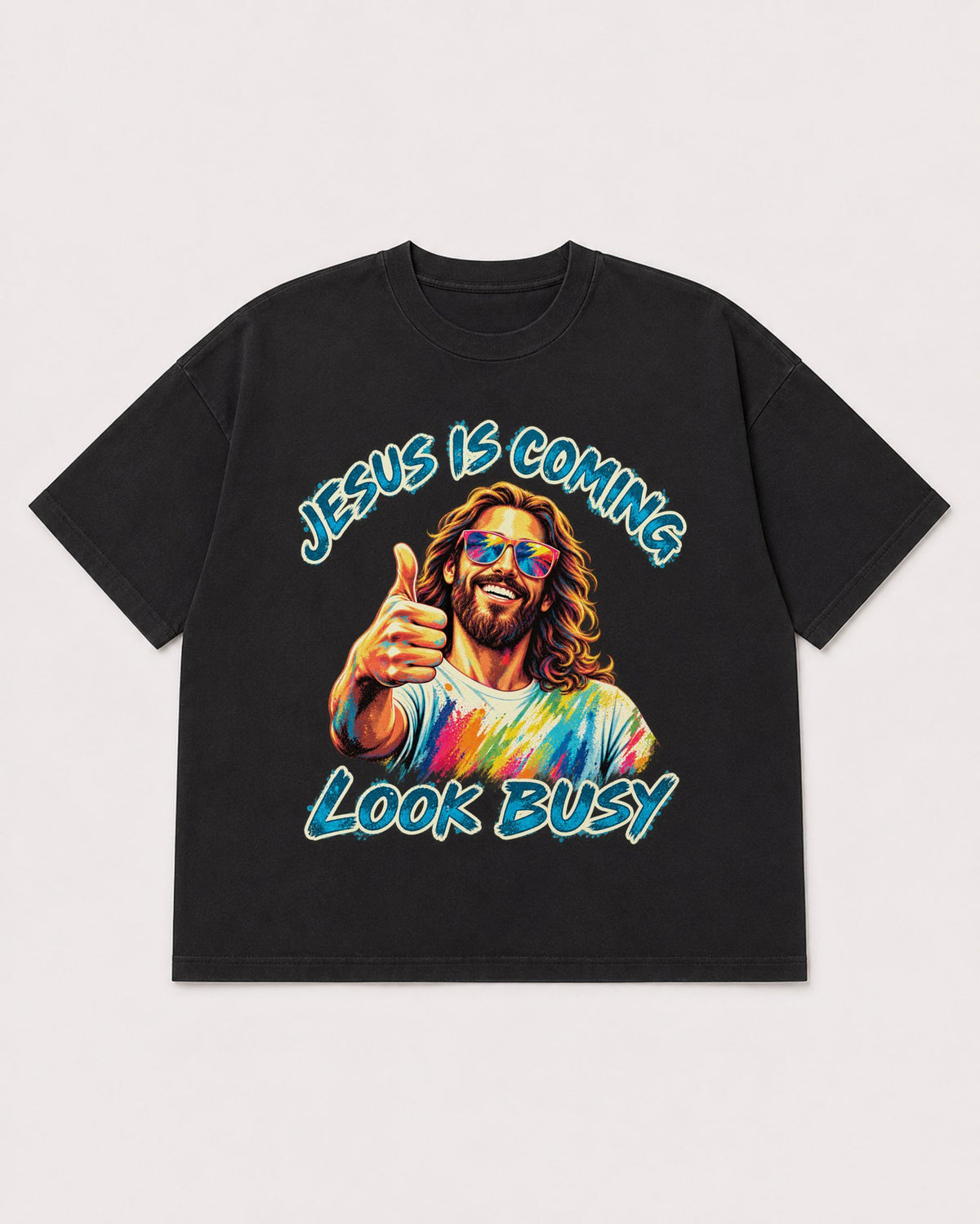 Mockup Boxy Heavyweight Tee Black product