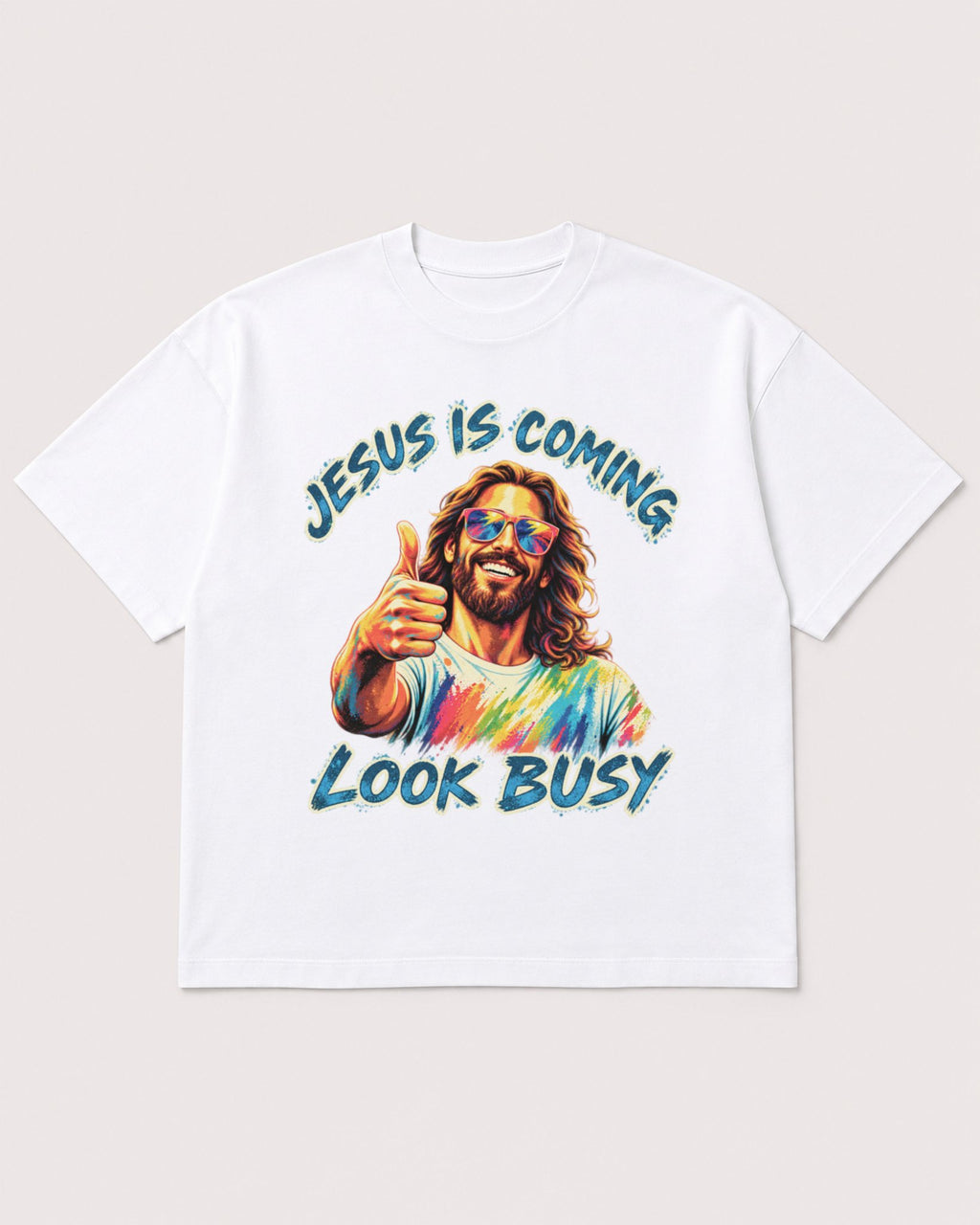 Mockup Boxy Heavyweight Tee White product