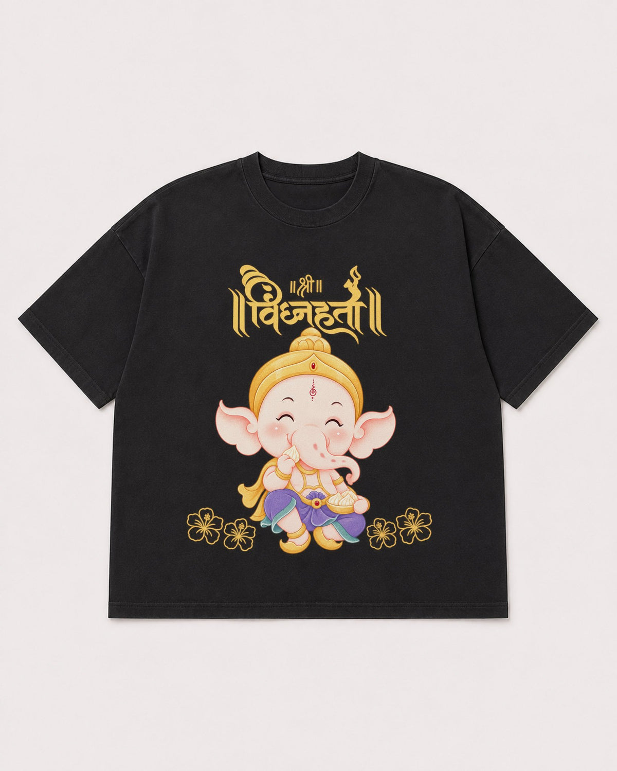 Mockup Boxy Heavyweight Tee Black product