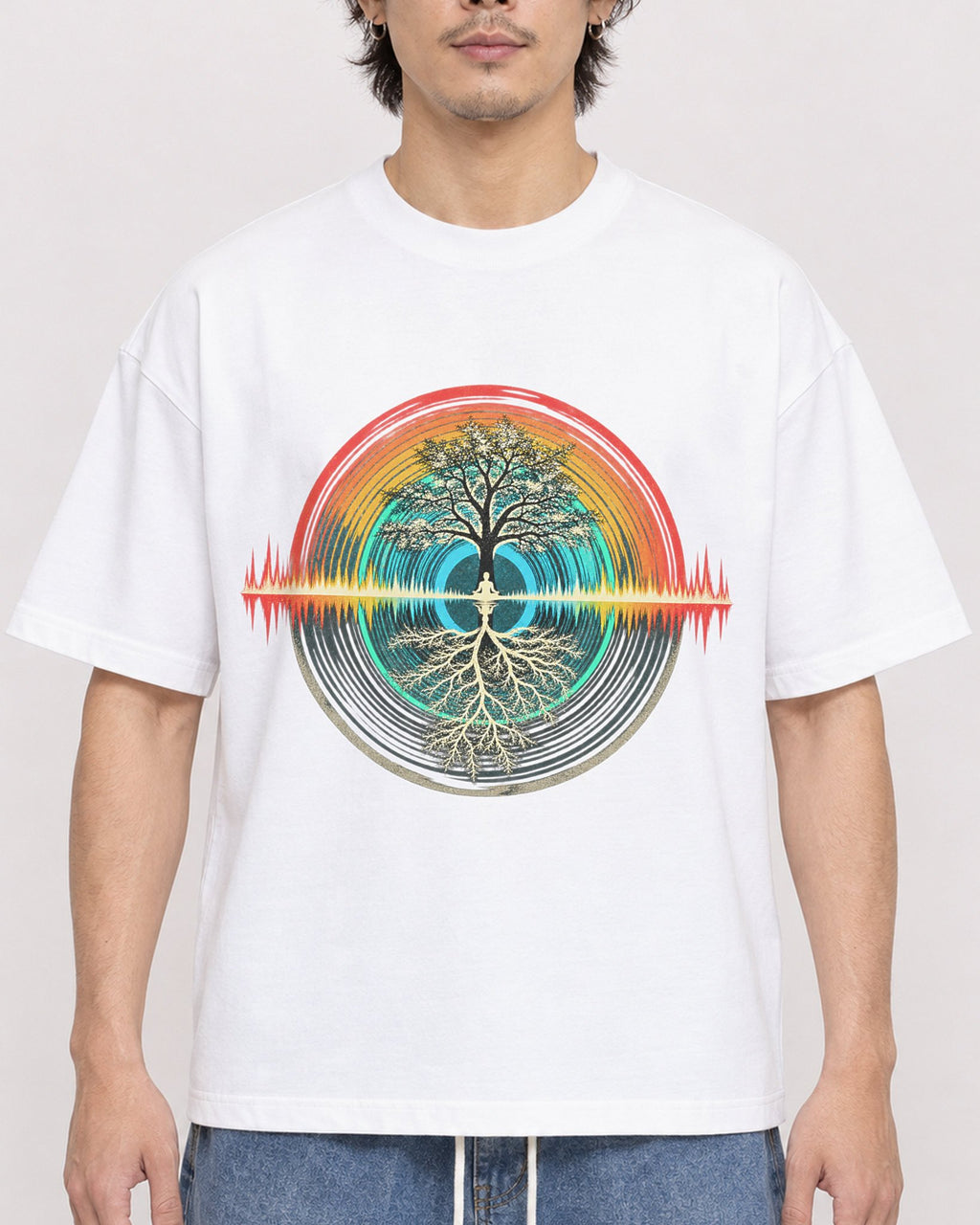 Mockup Boxy Heavyweight Tee White male close-up 03