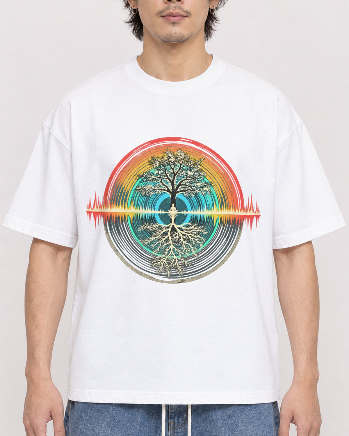 Mockup Boxy Heavyweight Tee White male close-up 03